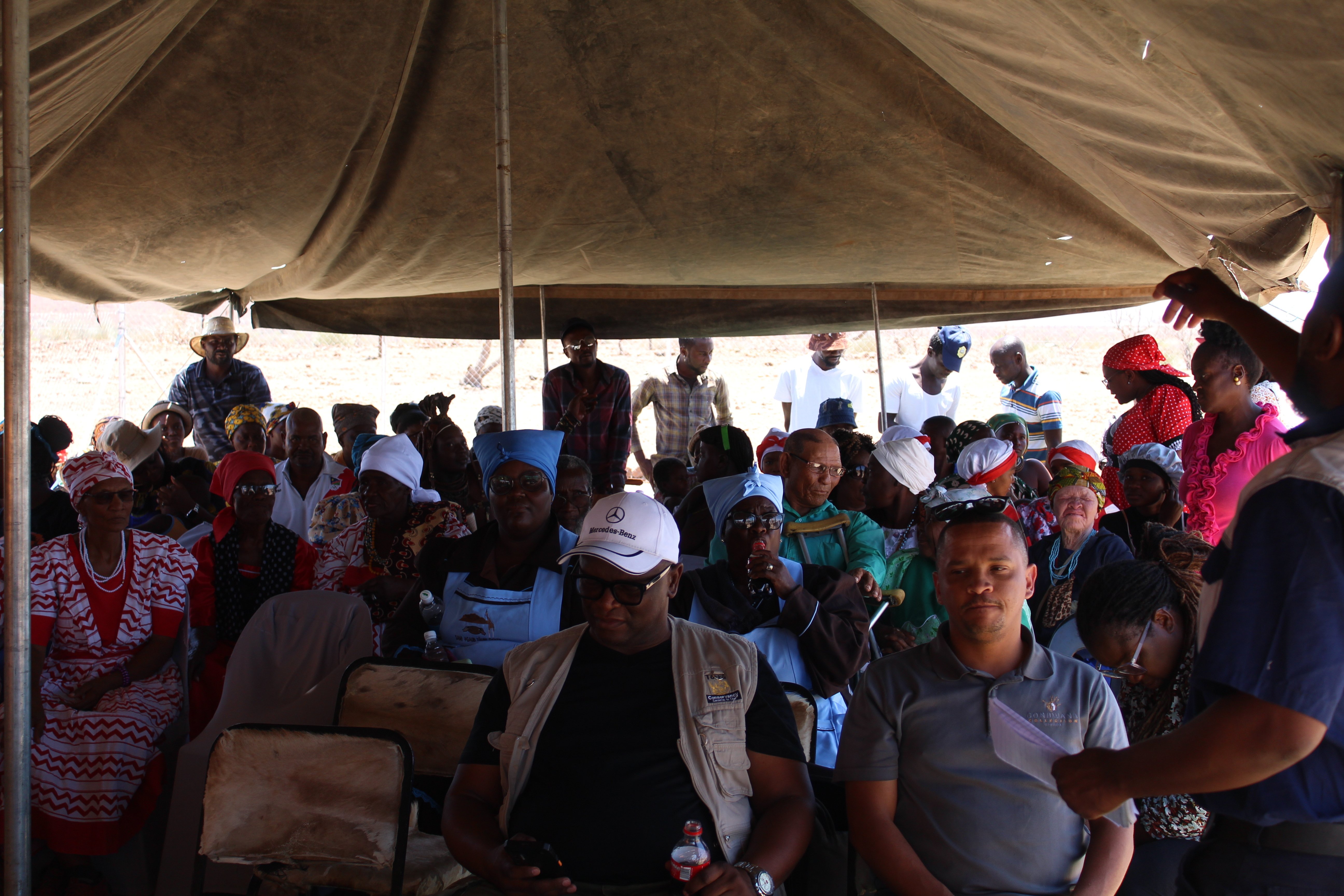 Community Members and Guests attending the opening of Palmwag clinic. 